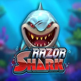 Razor Shark slot logo by Push Gaming at Bigwin Casino